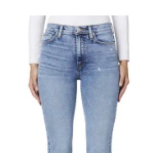 Hudson Jeans Barbara High Waist Distressed Bootcut Jeans